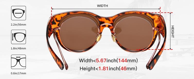 Cat-Eye Sunglasses Polarized UV400 Lightweight