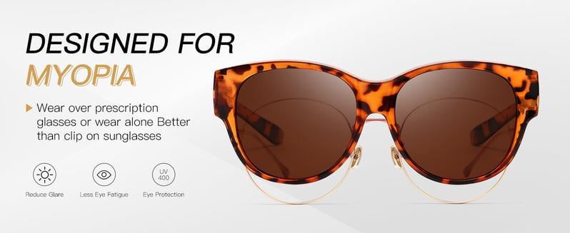 Cat-Eye Sunglasses Polarized UV400 Lightweight