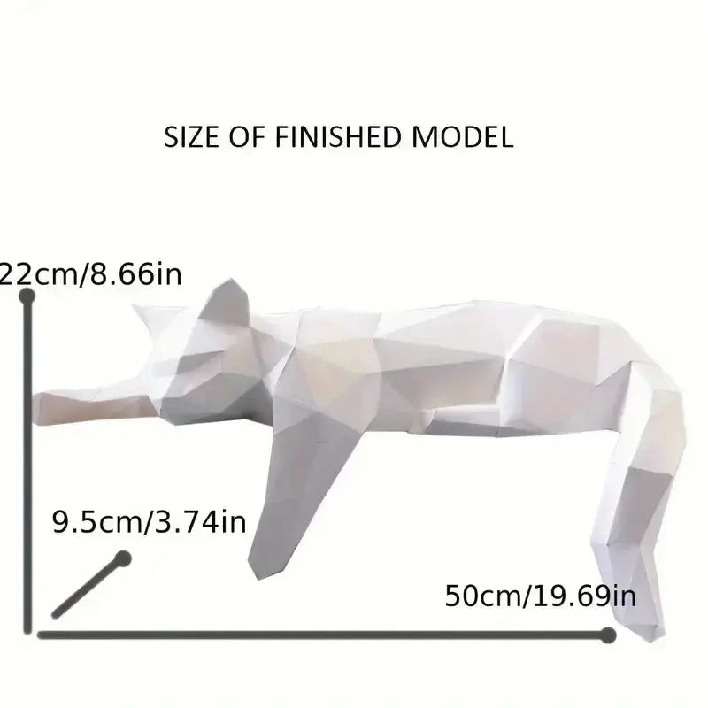 Cat Figurine Minimalist Resin Compact Shelf Accent