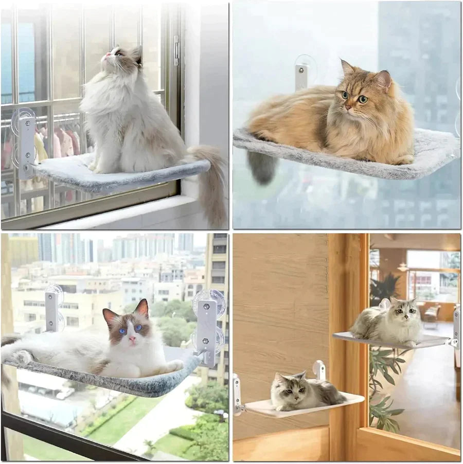Cat Hammock Plush Oxford Window & Wall Mount
