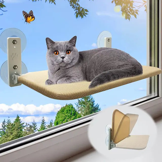 Cat Hammock Plush Oxford Window & Wall Mount