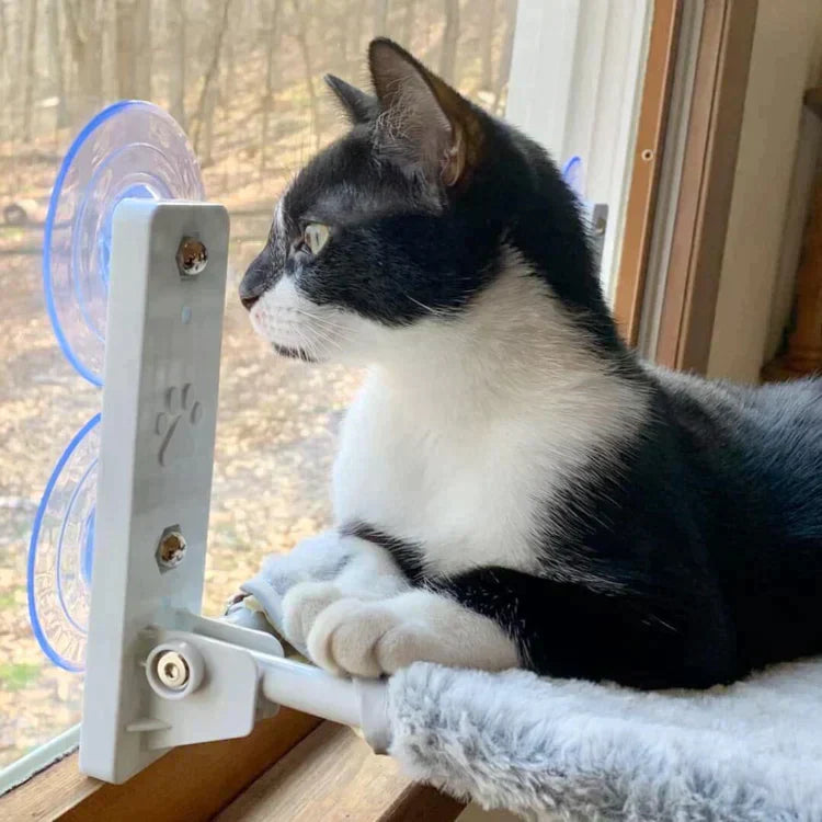Cat Hammock Plush Oxford Window & Wall Mount