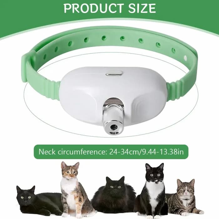 Cat Laser Collar Automatic Adjustable TPU Band