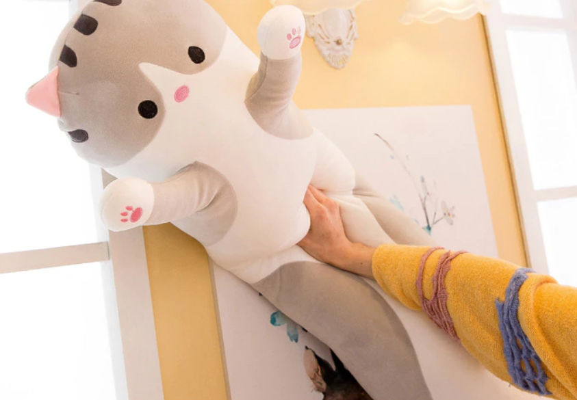Cat Pillow Plush Long Body Pregnancy & Nursing Support