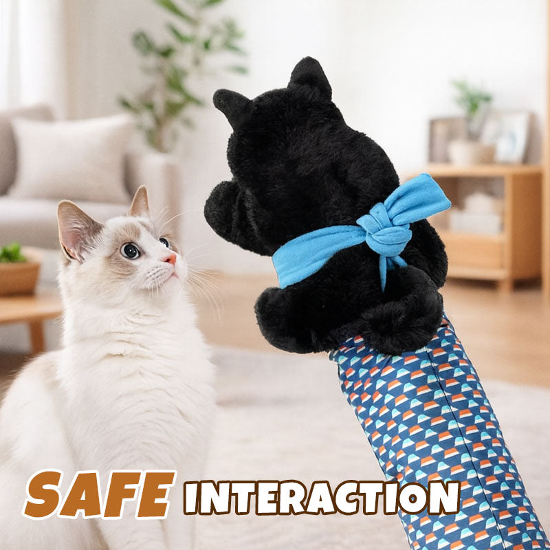 Cat Play Glove Thick Padded Detachable Plush