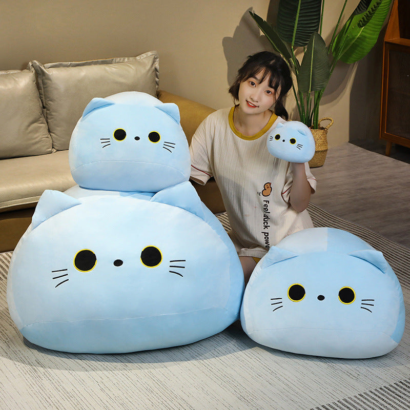 Cat Plush Pillow Kawaii Design Cotton Plush Three Sizes