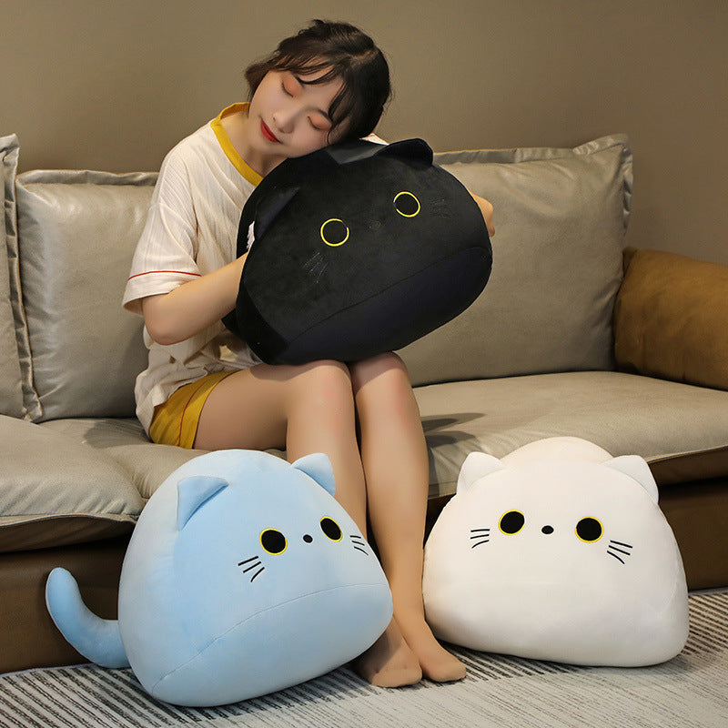 Cat Plush Pillow Kawaii Design Cotton Plush Three Sizes