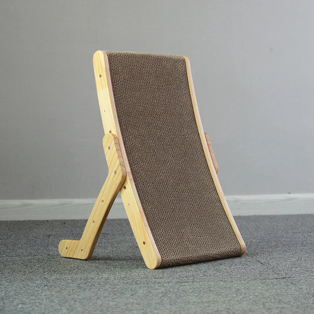 Cat Scratching Bed Wooden Frame & Replaceable Corrugated Mat