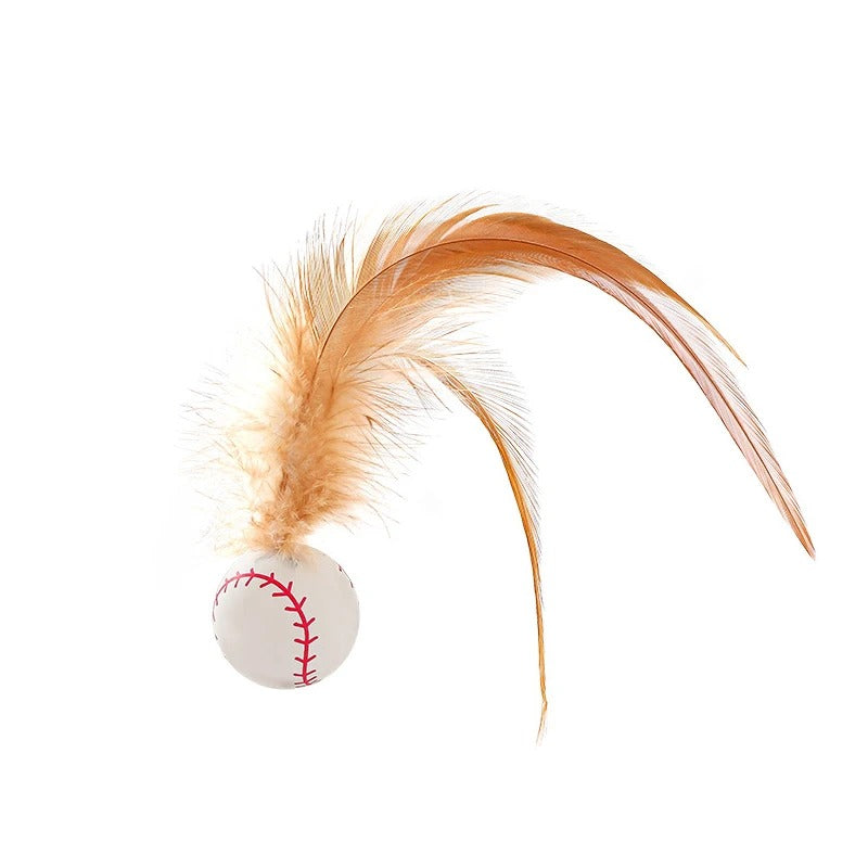 Cat Toy Self-Bouncing Feathered & Bite-Resistant