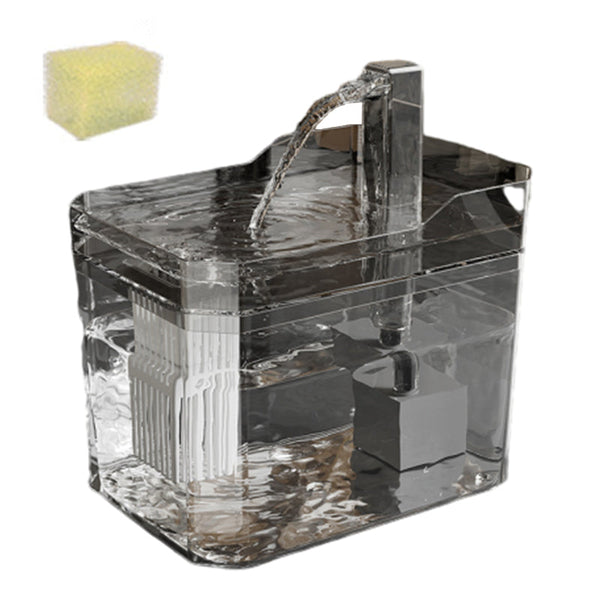 Cat Water Fountain Ultra-Quiet Pump Transparent Reservoir