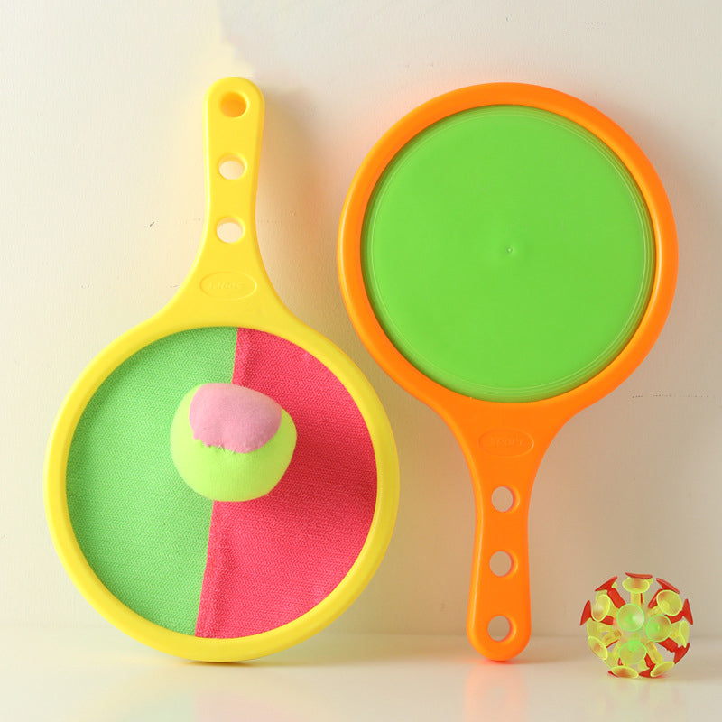 Catch Game Set Double-Sided Paddles & Hook-and-Loop Balls
