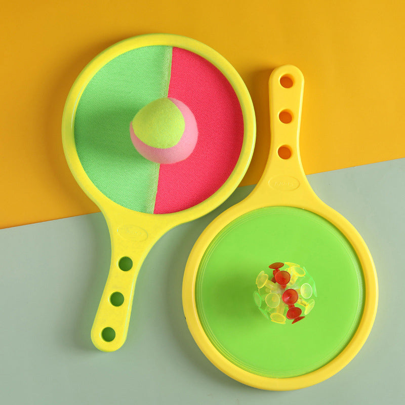 Catch Game Set Double-Sided Paddles & Hook-and-Loop Balls