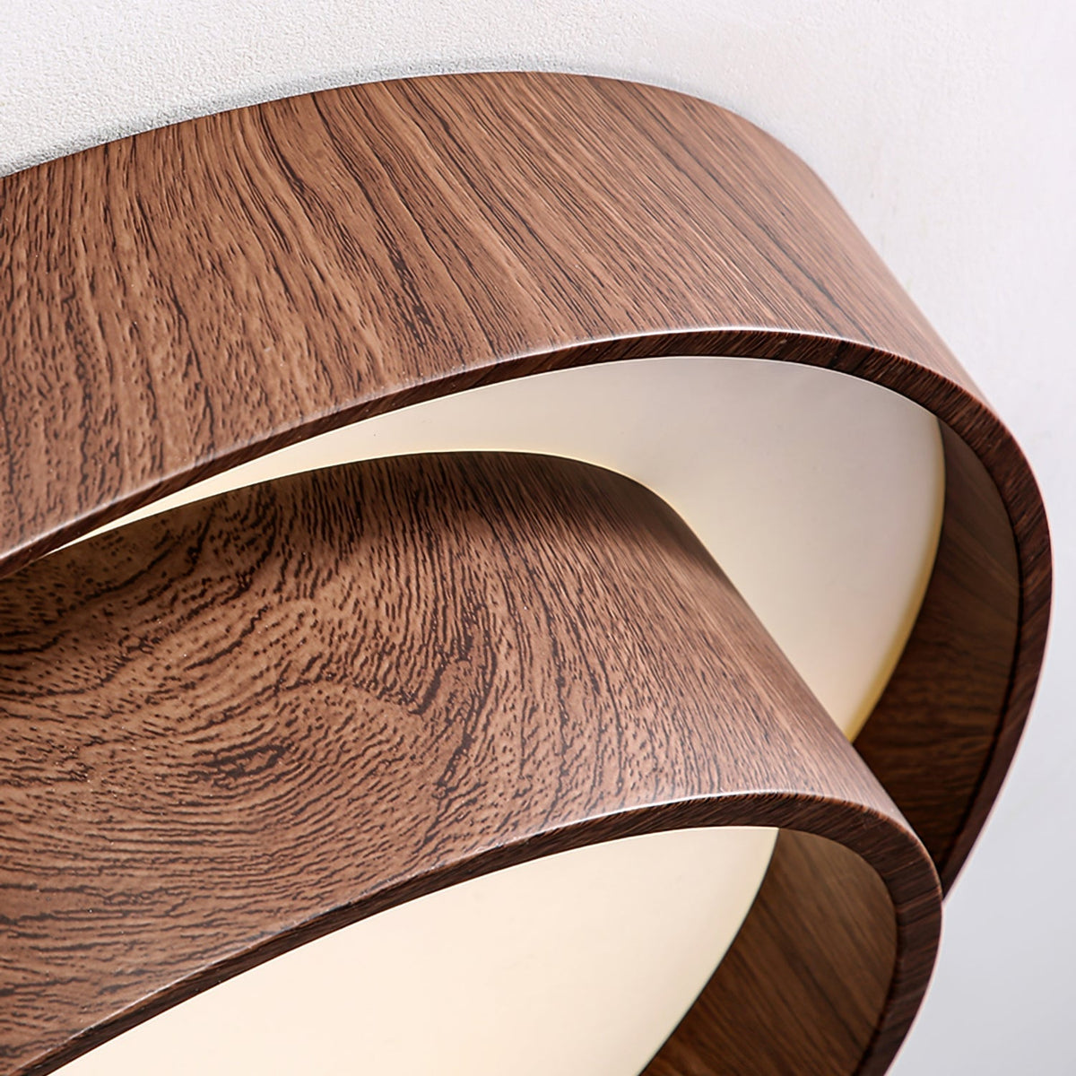 Ceiling Light Integrated LED Dimmable Warm Walnut Finish