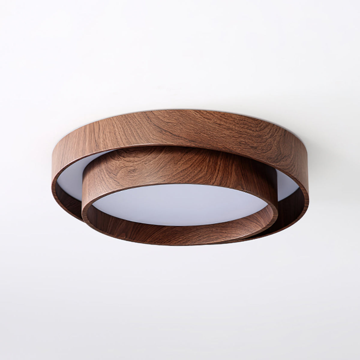 Ceiling Light Integrated LED Dimmable Warm Walnut Finish