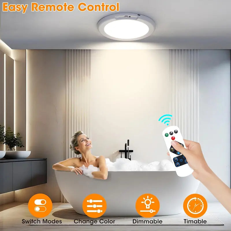 Ceiling Light Motion Sensor Magnetic Mount USB Rechargeable