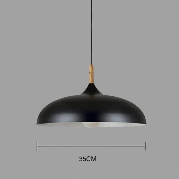 Ceiling Light Solid Northern Oak Minimalist 13.8 Inch