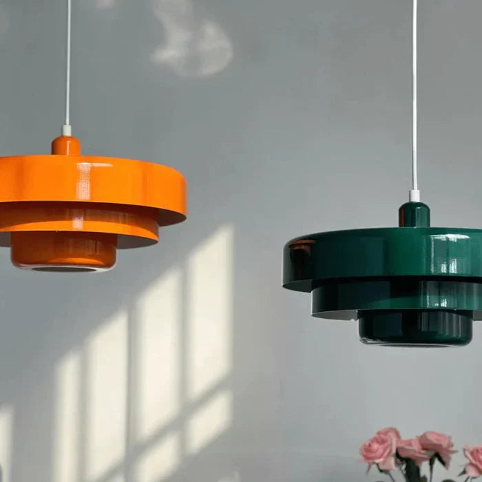 Ceiling Pendant Lamp Three-Tier Disc Selectable Warm & Cool