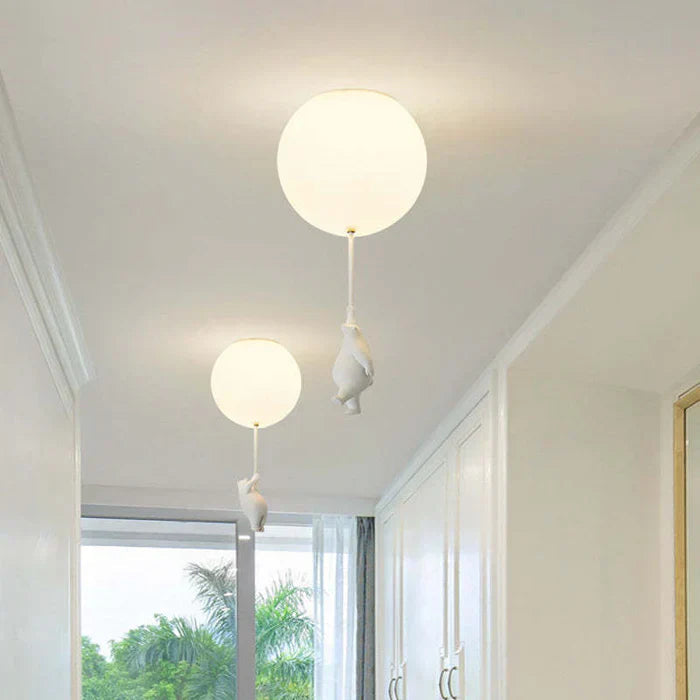 Ceiling Pendant Light Bear Balloon Integrated Warm White LED