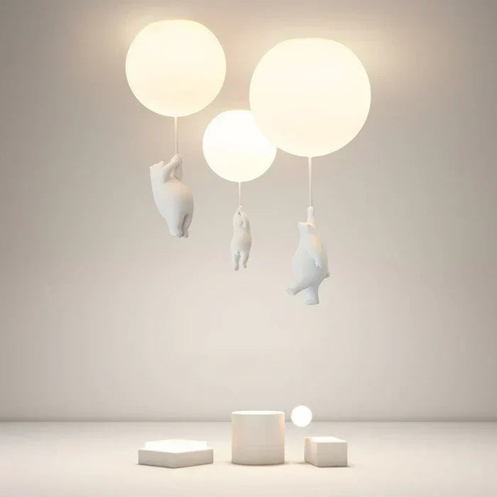 Ceiling Pendant Light Bear Balloon Integrated Warm White LED