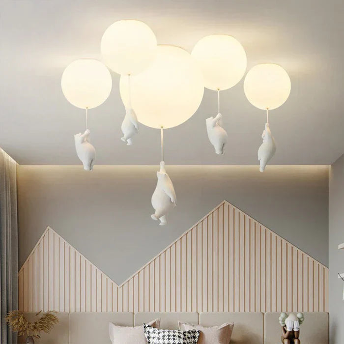 Ceiling Pendant Light Bear Balloon Integrated Warm White LED