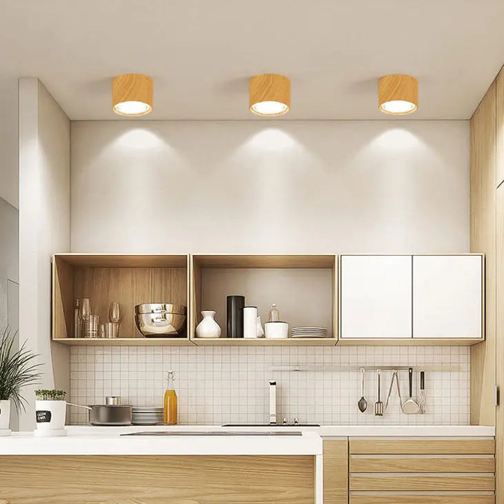 Ceiling Spotlight Cylindrical Adjustable Aim Integrated COB LED