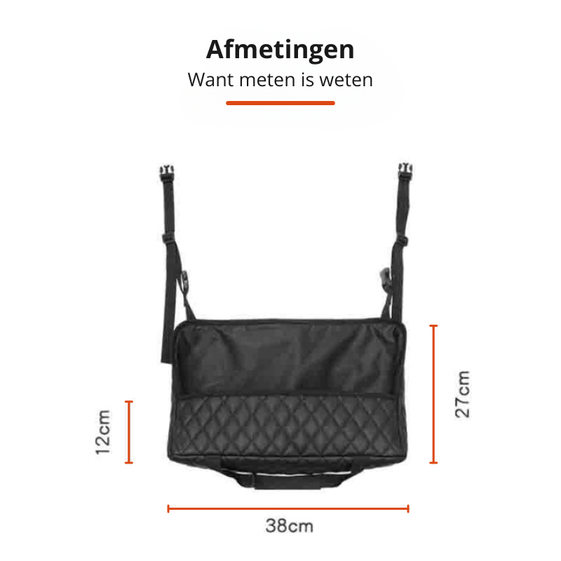 Center Console Car Organizer Durable Textile Tool-Free Installation
