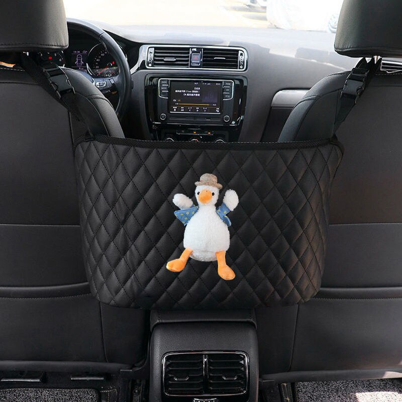 Center Console Car Organizer Durable Textile Tool-Free Installation