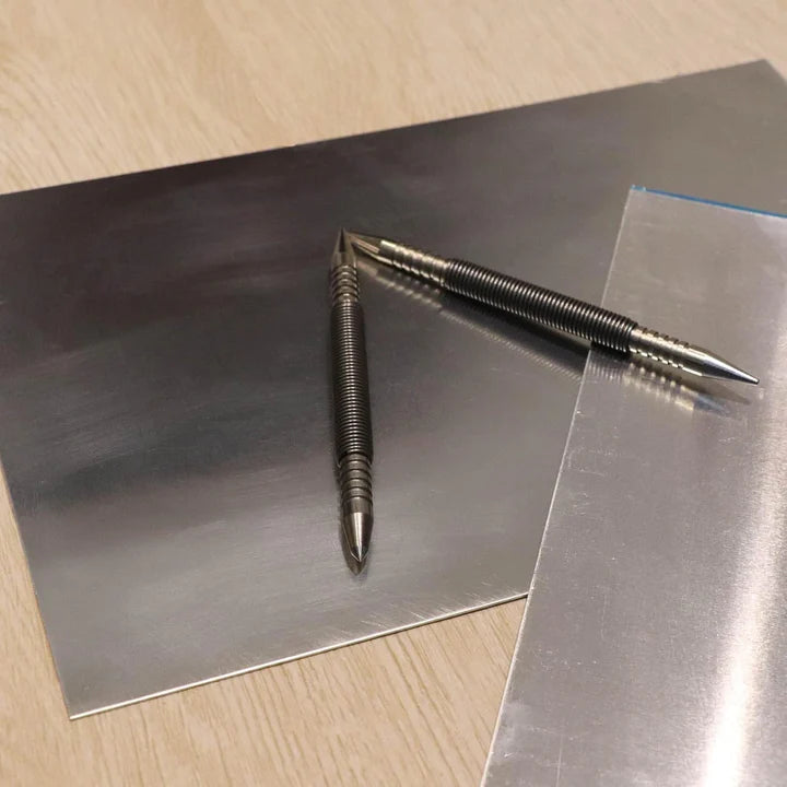 Center Punch Spring-Loaded Hardened Steel Interchangeable Tips