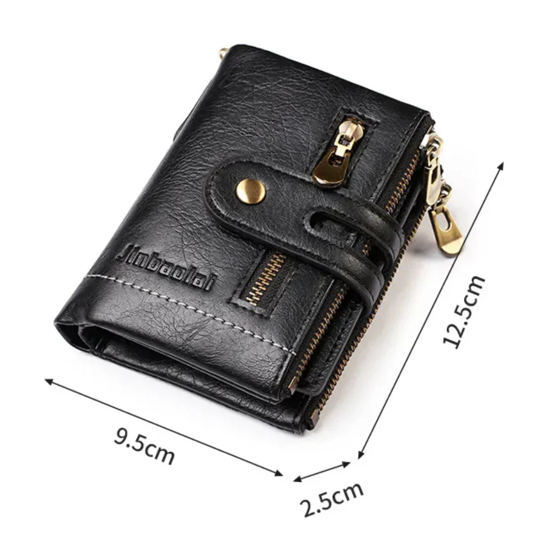 Chain Wallet Vintage PU Leather 13 Card Slots