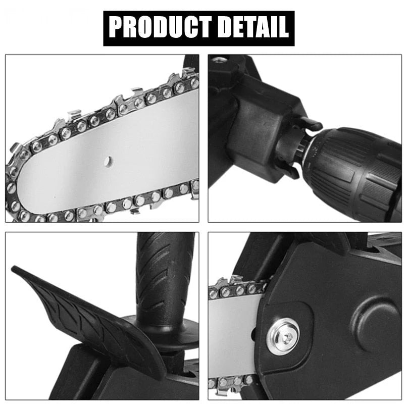 Chainsaw Attachment Drill Powered Tungsten Steel 4 Inch