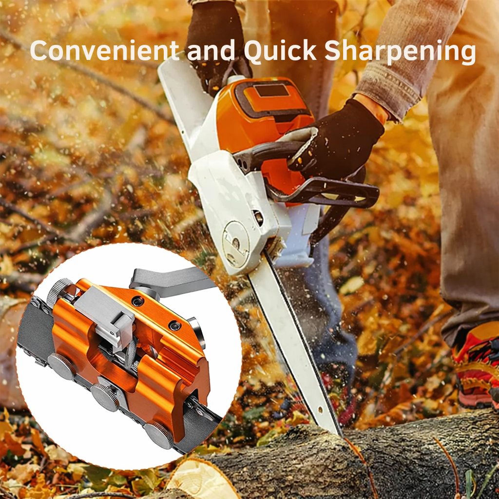 Chainsaw Sharpener Manual Compact Aluminum & Stainless Steel
