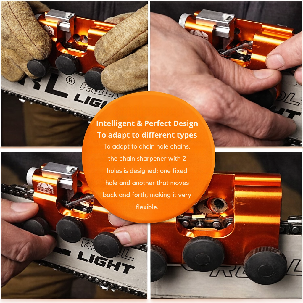 Chainsaw Sharpener Manual Compact Aluminum & Stainless Steel