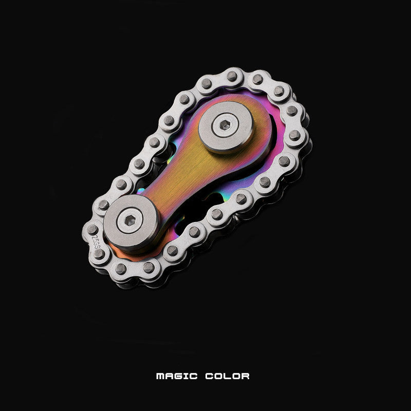 Chainwheel Fidget Toy Stainless Steel Smooth Rotating Pocket Sized