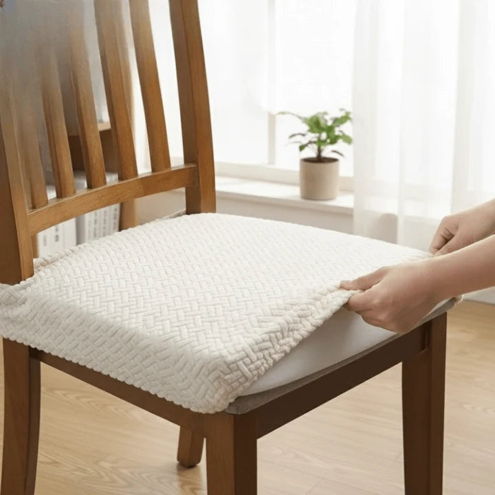 Chair Seat Covers Water-Repellent Elastic Edge Set of 4