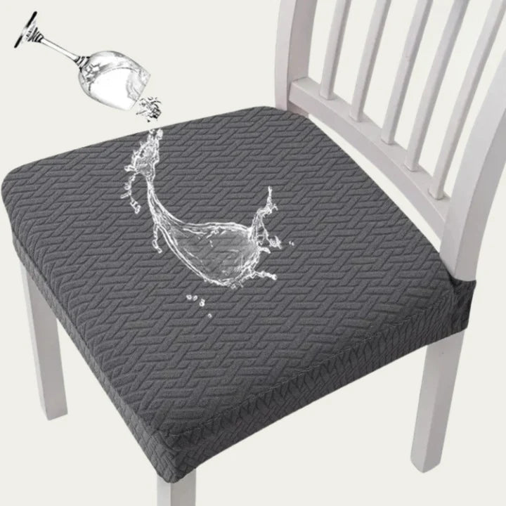 Chair Seat Covers Water-Repellent Elastic Edge Set of 4