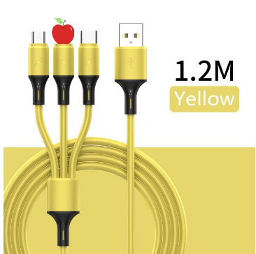 Charging Cable 3-in-1 Fast Charging Tangle-Free