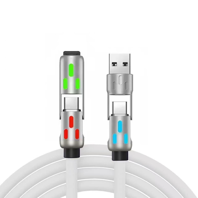 Charging Cable 4-In-1 240W Power Delivery RGB Breathing Light