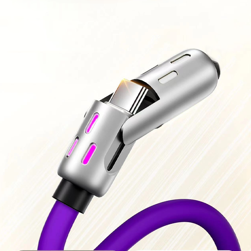 Charging Cable 4-In-1 240W Power Delivery RGB Breathing Light