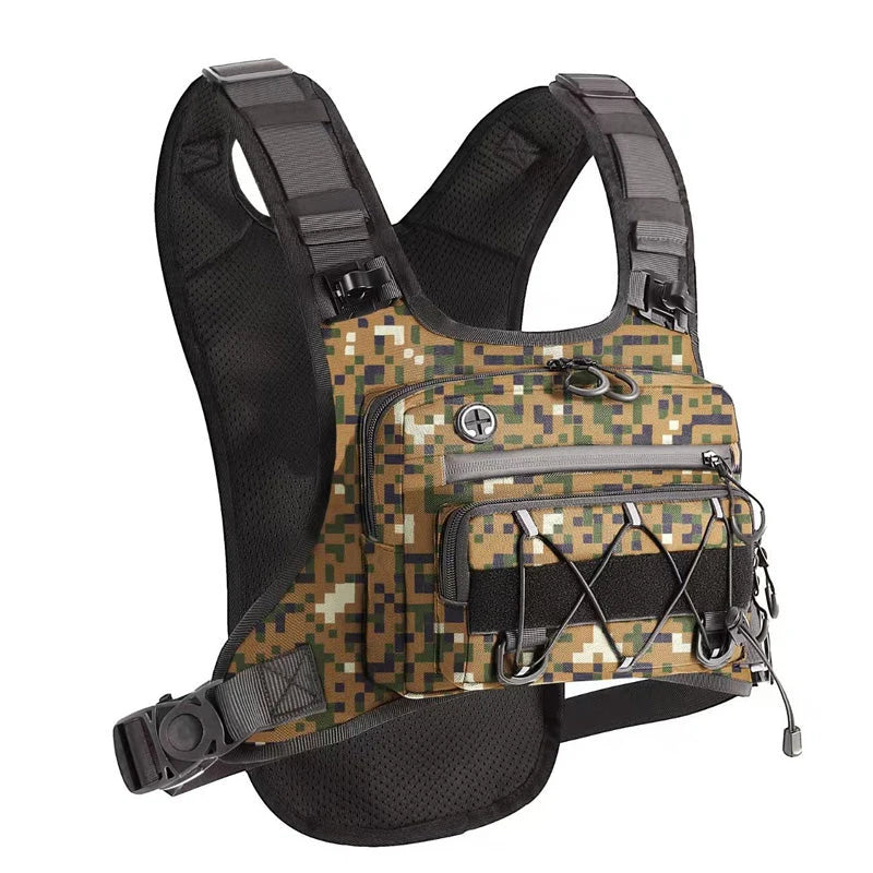 Chest Bag Ergonomic Vest Water-Repellent Tear-Resistant