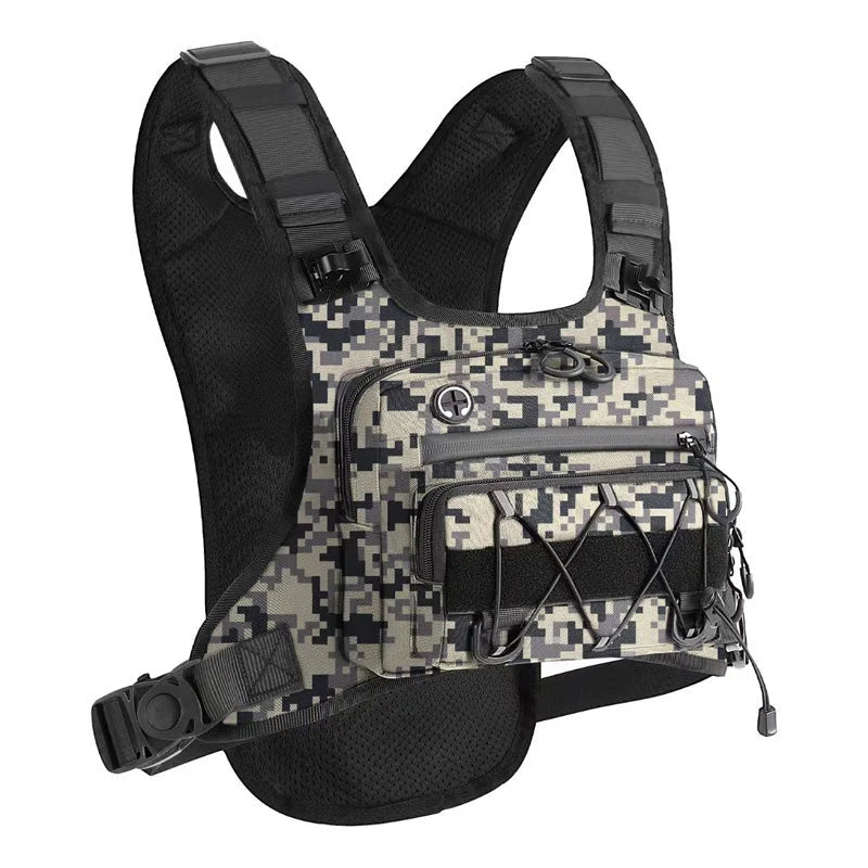 Chest Bag Ergonomic Vest Water-Repellent Tear-Resistant
