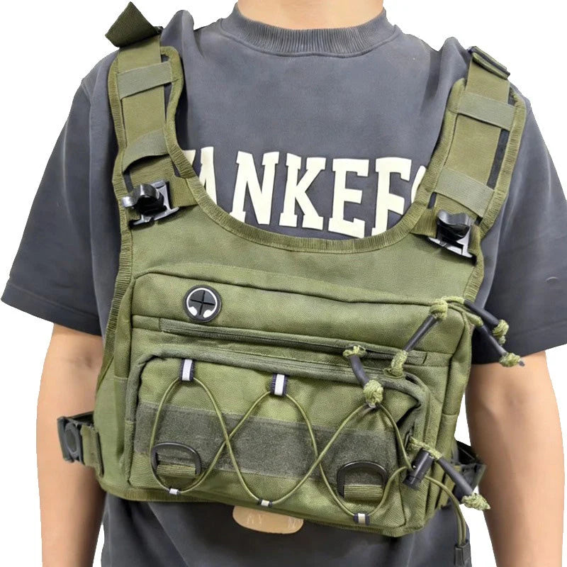 Chest Bag Ergonomic Vest Water-Repellent Tear-Resistant