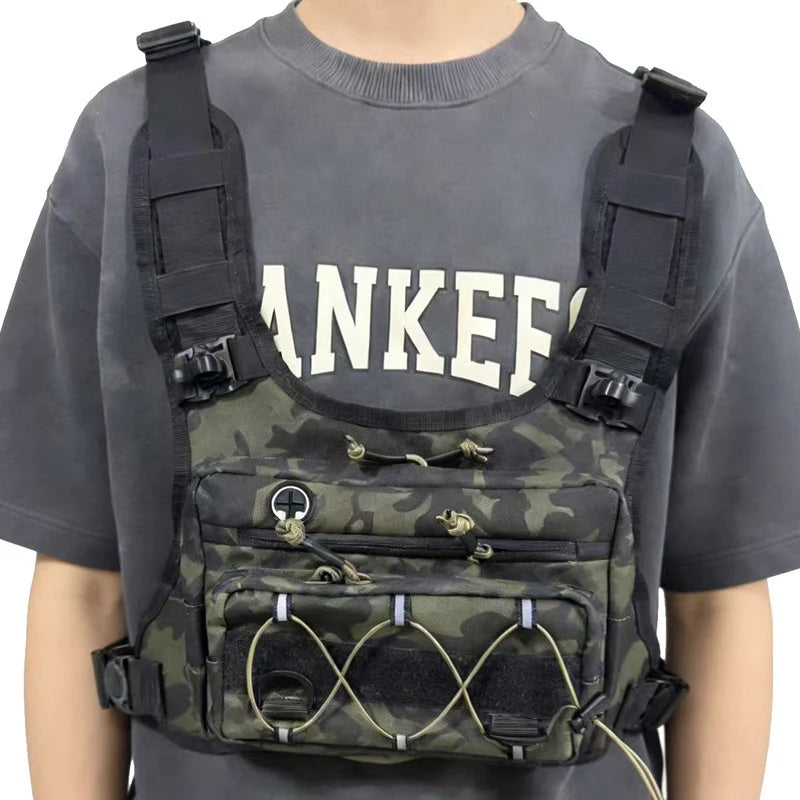 Chest Bag Ergonomic Vest Water-Repellent Tear-Resistant
