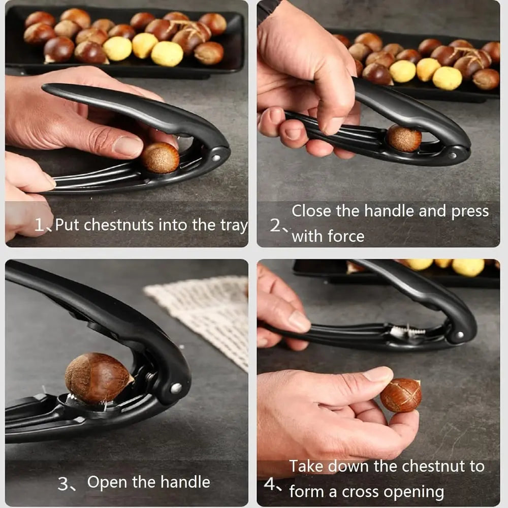Chestnut Peeler Stainless Steel Blades Ergonomic Non-Slip Handle