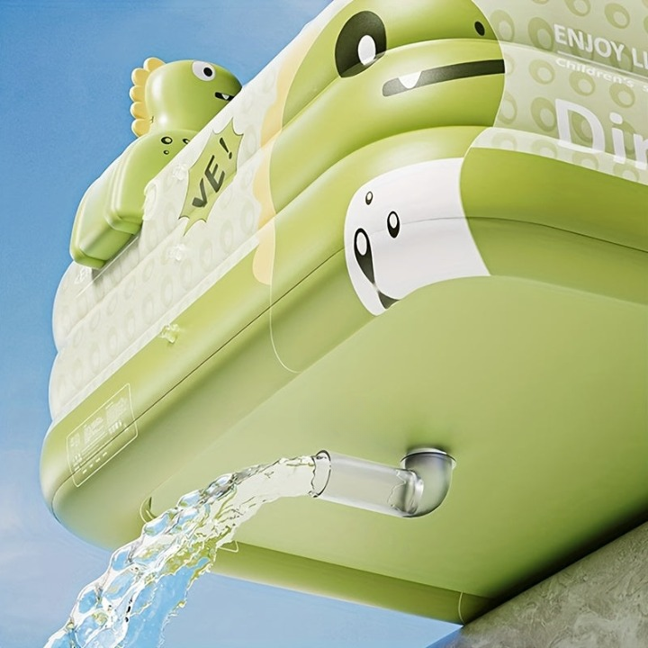 Children's Paddling Pool Double-Walled PVC Dinosaur Design