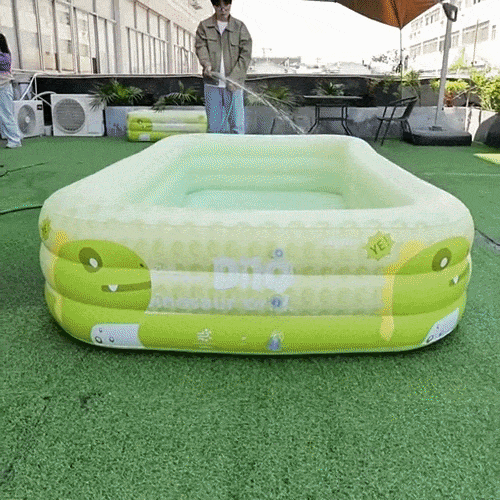 Children's Paddling Pool Double-Walled PVC Dinosaur Design