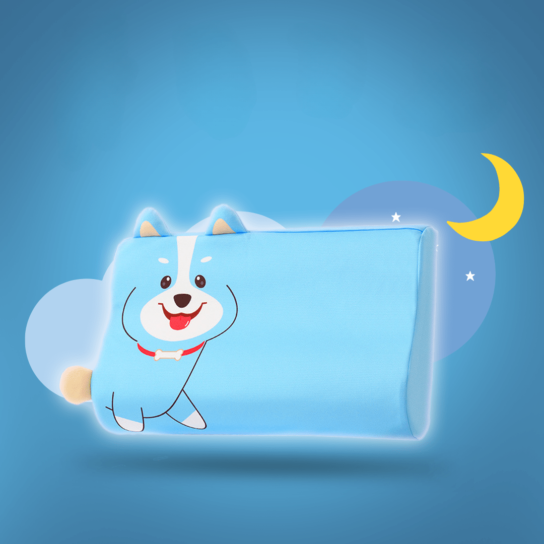Children's Pillow Contoured Memory Foam Breathable Washable Cover