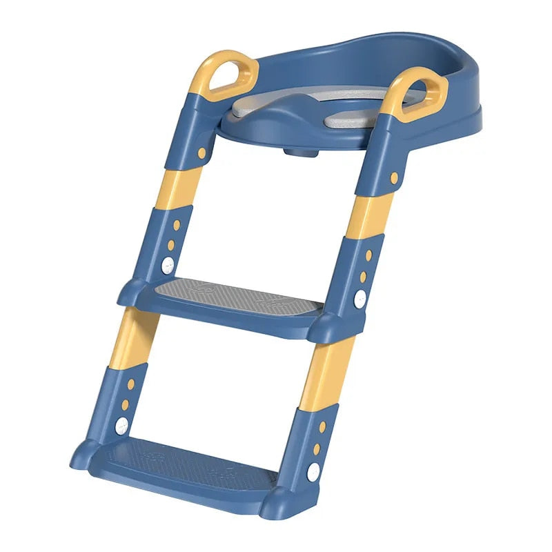 Children's Toilet Step Stool Height-Adjustable Foldable Non-Slip