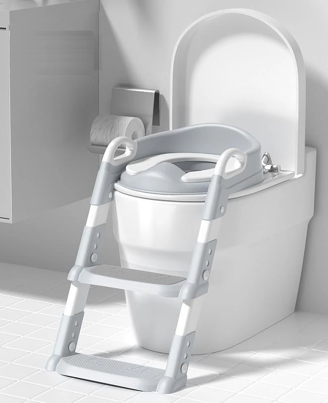 Children's Toilet Step Stool Height-Adjustable Foldable Non-Slip