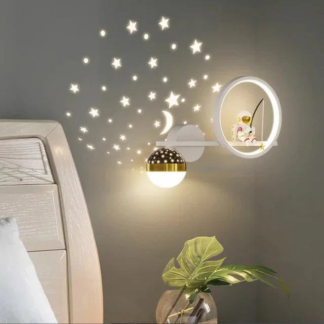 Children's Wall Light Moon & Star Integrated Warm LED