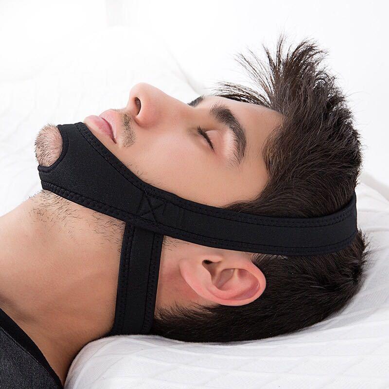 Chin Strap Anti-Snoring Adjustable Velcro Breathable Fabric